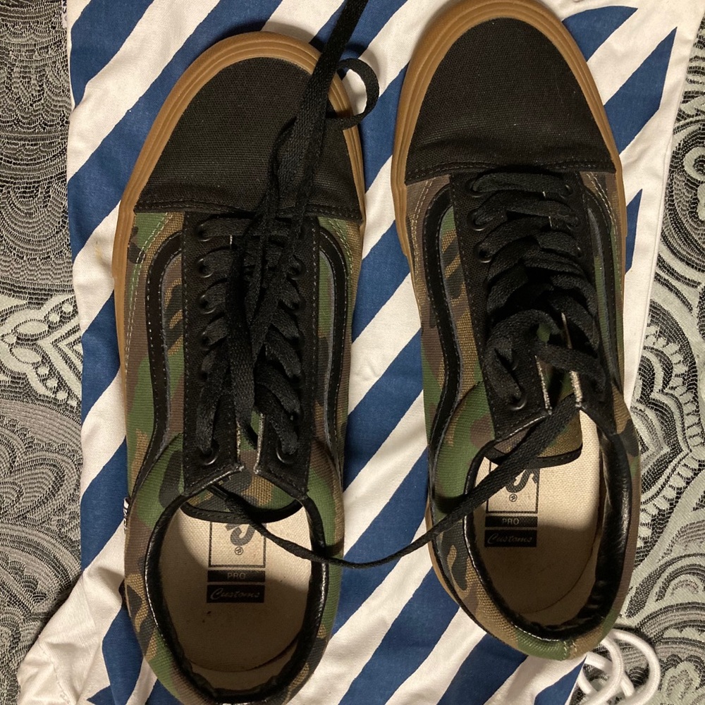 Custom camo vans